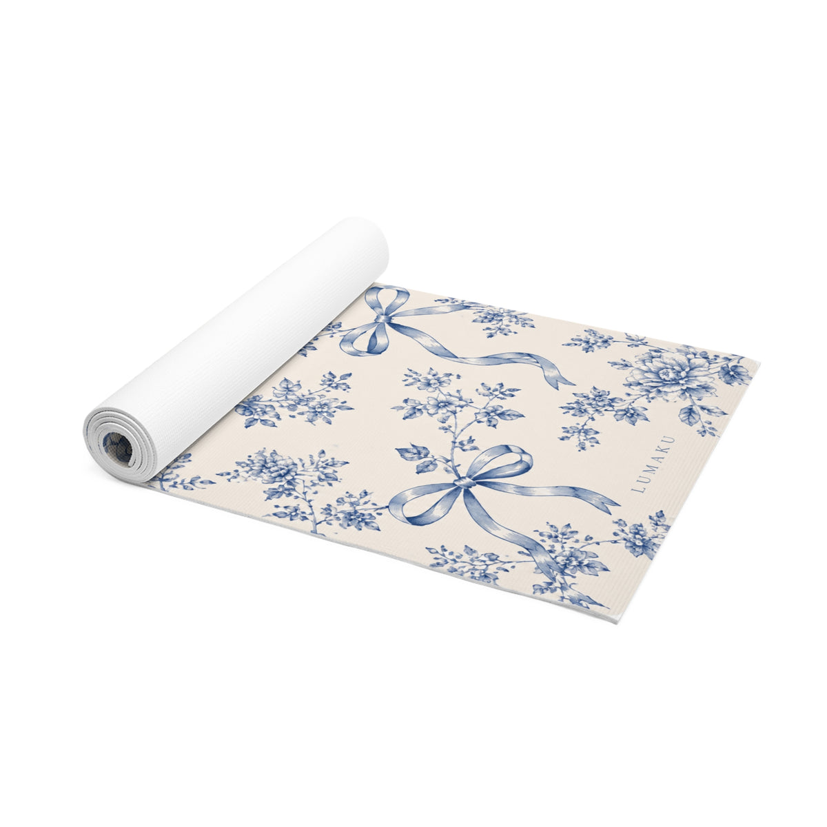 LUMAKU Vintage Blue Ribbon Mat
