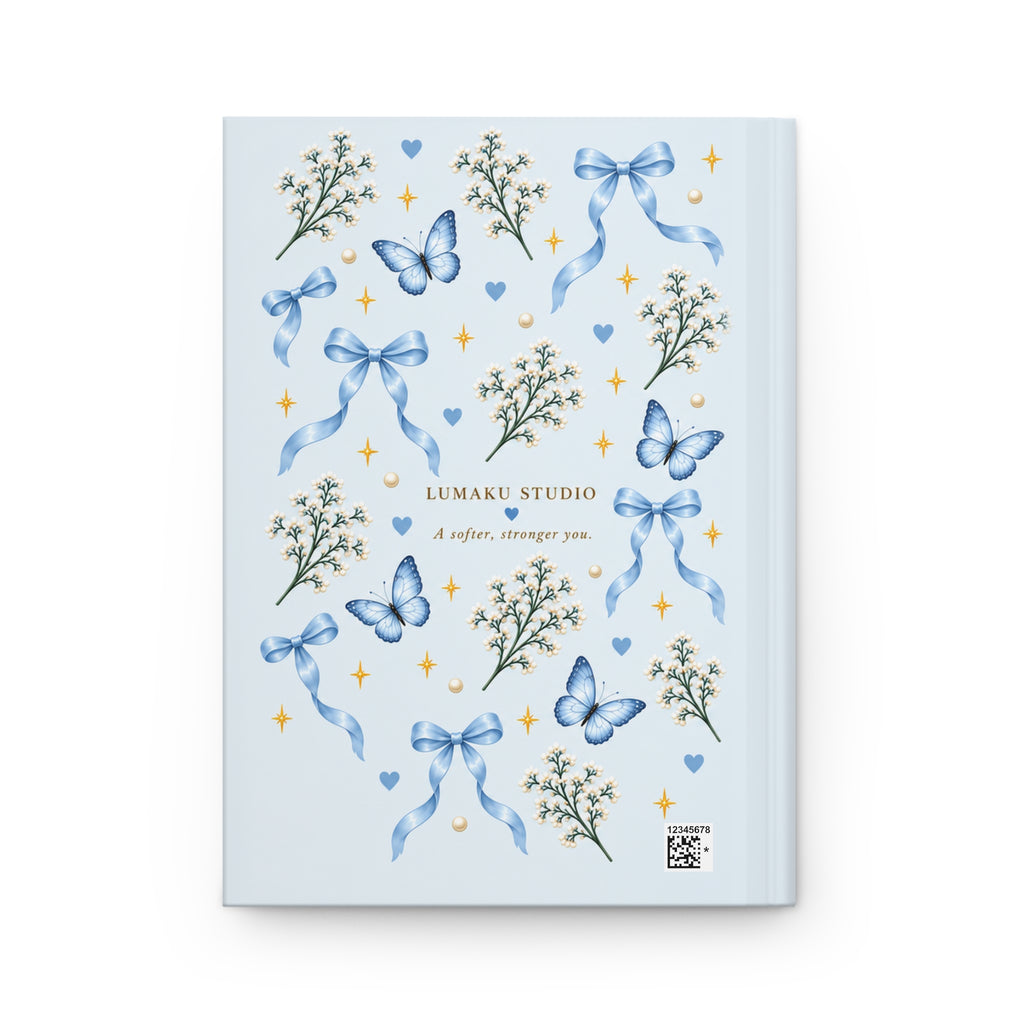 Pretty Thoughts Hardcover Journal — Lined Butterfly & Ribbon Keepsake
