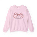 LUMAKU Ballet Bow Crewneck — Pink Ribbon Bow Sweatshirt