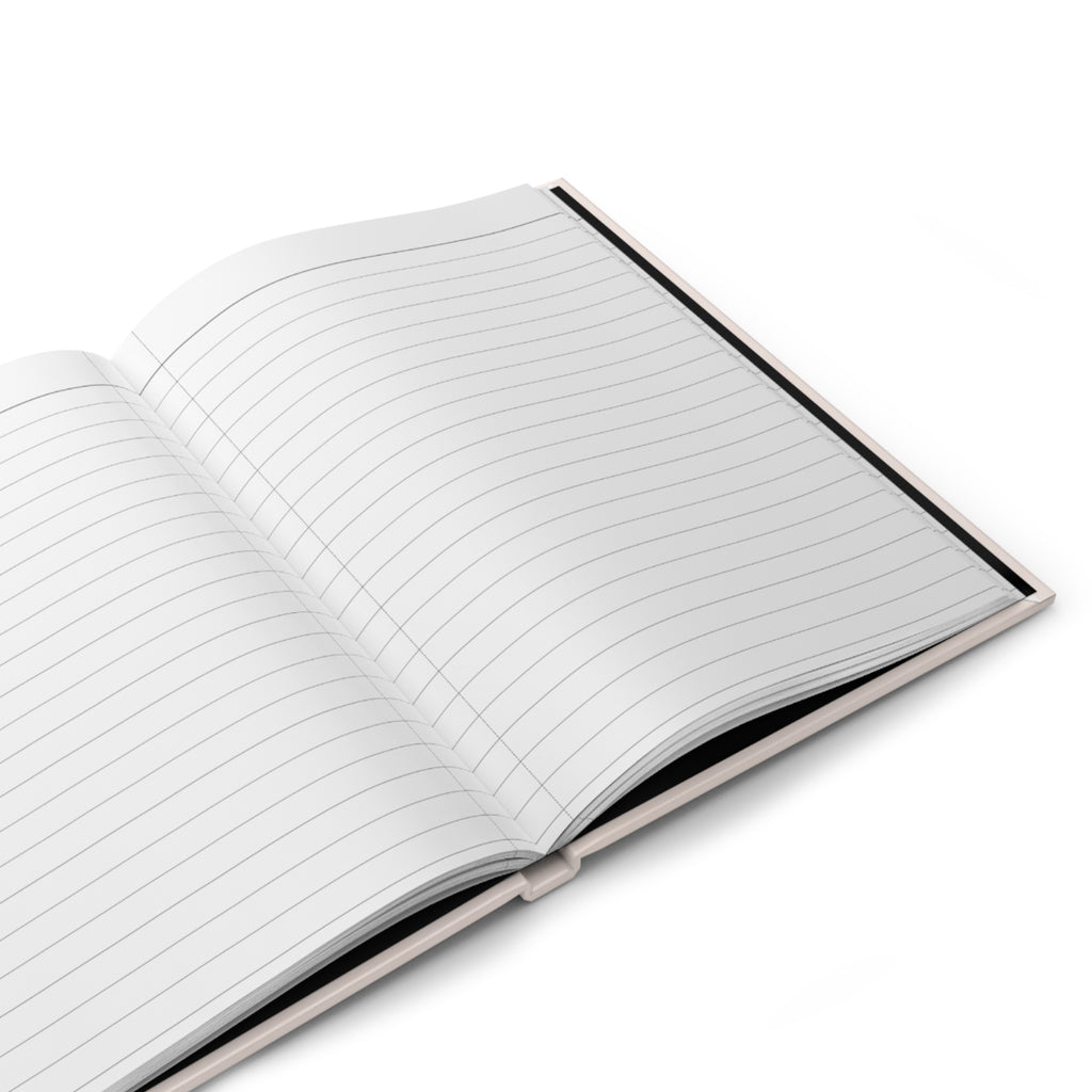 Pretty Thoughts Hardcover Journal — Swan & Pink Ribbon Lined Notebook