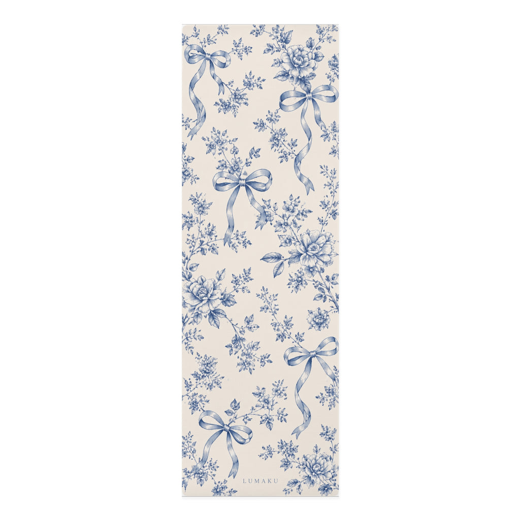 LUMAKU Vintage Blue Ribbon Mat