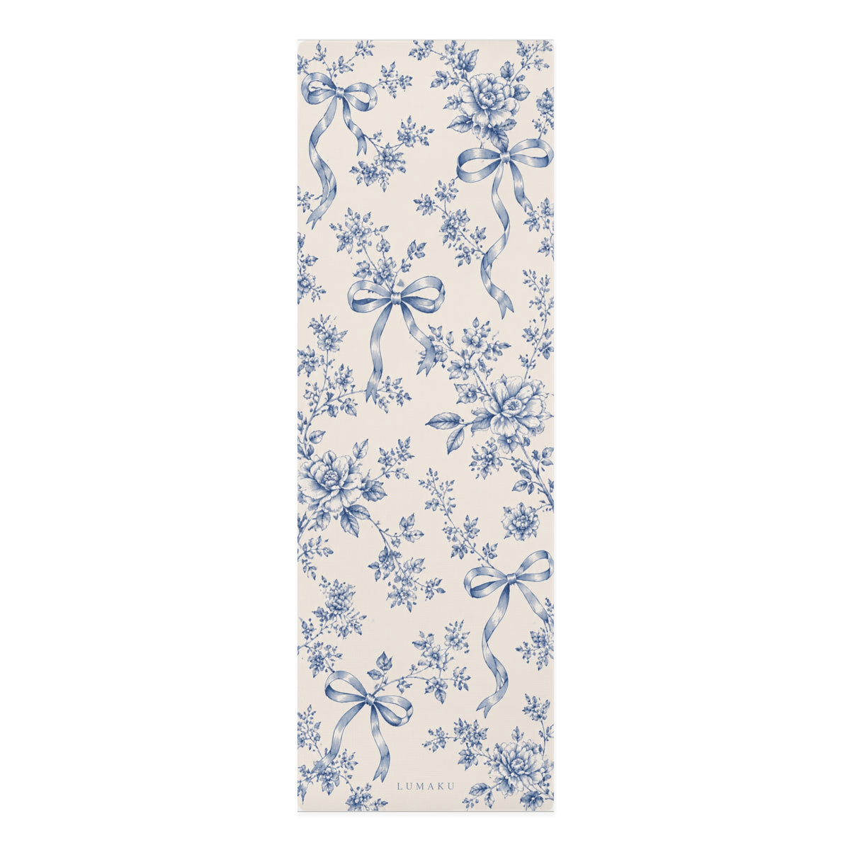 LUMAKU Vintage Blue Ribbon Mat