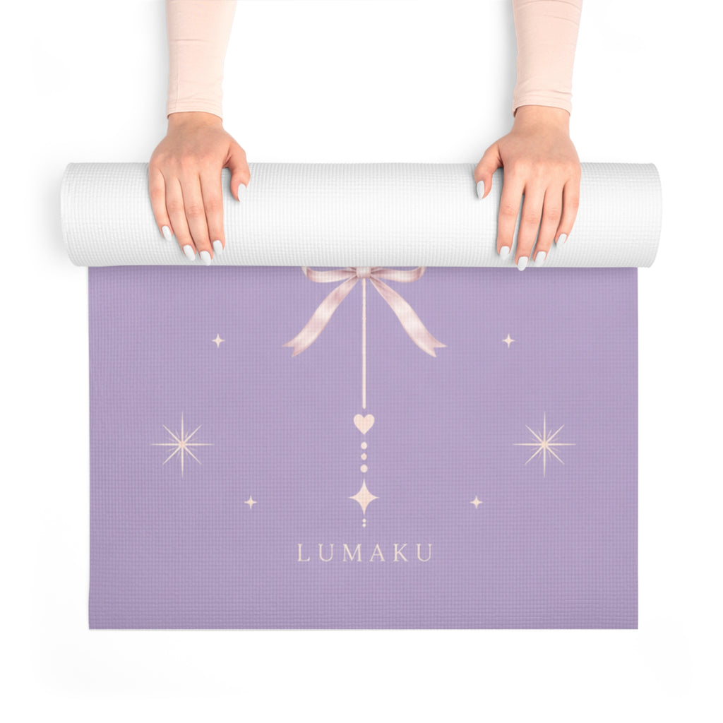 LUMAKU Lavender Bow Mat
