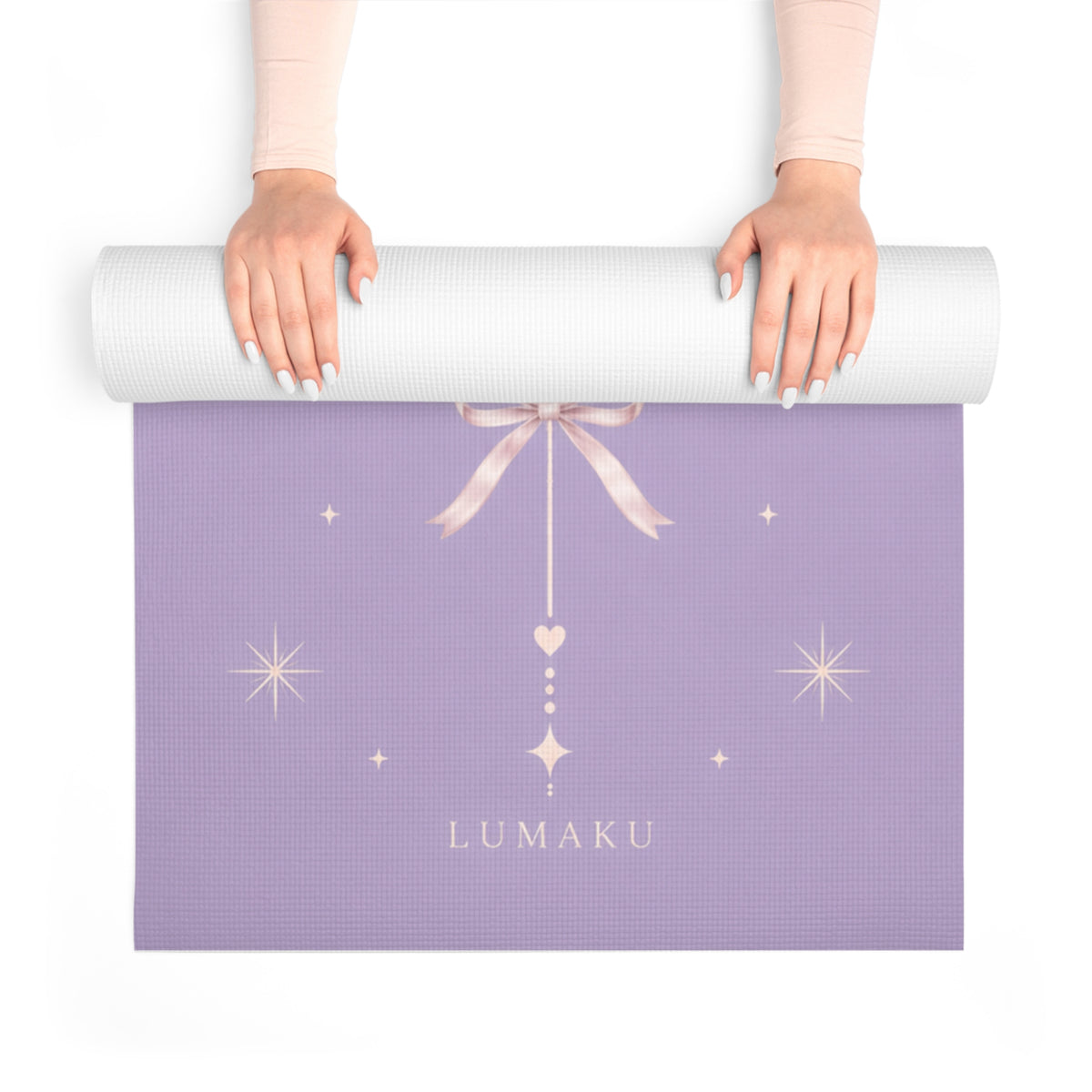 LUMAKU Lavender Bow Mat