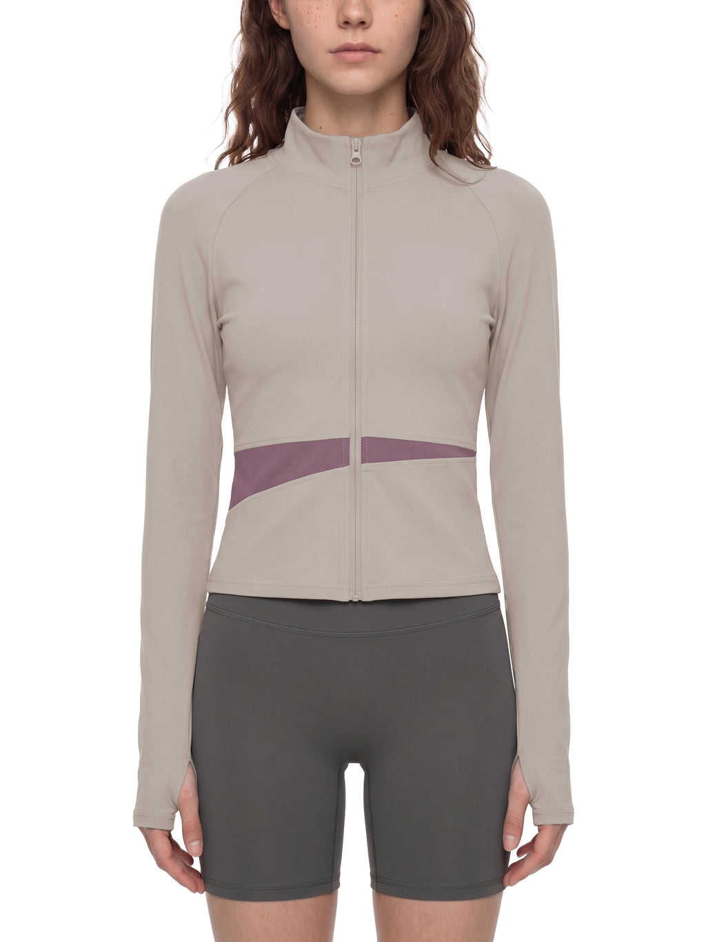 LUMAKU Paneled Track Jacket